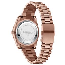 Nibosi moda masculina relógios marca superior de luxo relógio de pulso dia data miyota relógio de quartzo masculino aço à prova dwaterproof água reloj hombre - Image 2