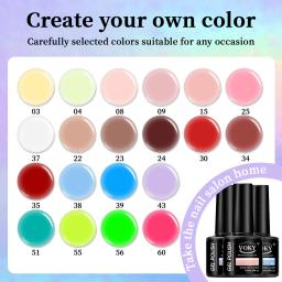 VOKY Conjunto de 6 peças de gel para unhas, gel para unhas da moda sazonal, o presente perfeito para mulheres dar durante os festivais - Image 2