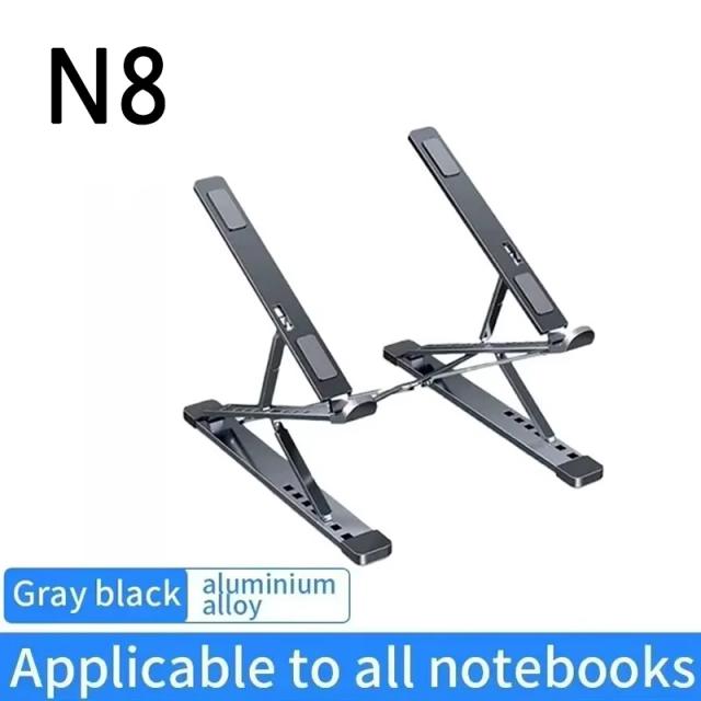 Suporte de Metal para Notebook Liga de Alumínio Dobrável Ajustável Cinza