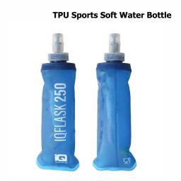 250ml/500ml garrafa de água dobrável balão macio esporte garrafa de água saco de água dobrável garrafa de água correndo acampamento caminhadas - Image 1