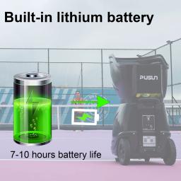 Máquina de Bolas de Tênis, PUSUN PT-9001 Pro, Máquina Avançada de Bolas de Tênis com Capacidade para 150 Bolas, Três Modos de Controle, Treinamentos com IA - Image 5