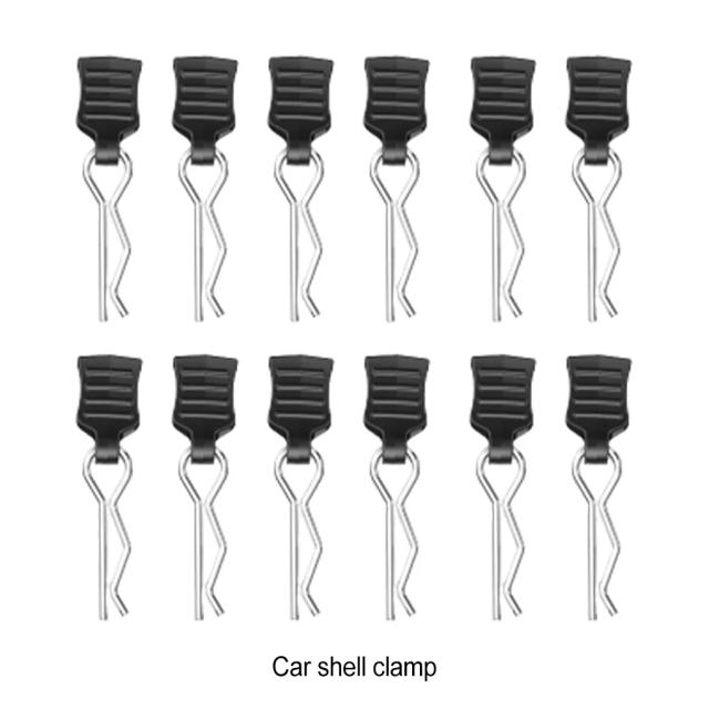 Clipes de Carroceria R-Type Metal para Carros RC - 4/12 Peças