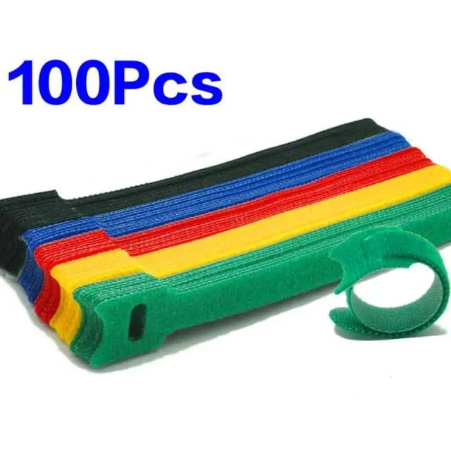 Laços de Cabo Plásticos Coloridos Reutilizáveis 50/100 Peças