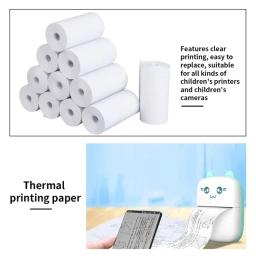 10 rolos de papel térmico branco, 57x25mm, para câmera infantil, impressão instantânea, acessórios de substituição de papel para impressão de câmera infantil - Image 2