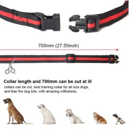 Coleira de treinamento para cães de estimação, 500 pés, elétrica remota, à prova d'água, recarregável, coleira para cães, choque estático, vibração, som, treinamento - Image 4