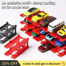 1/64 kit de modelo de construção de estacionamento 3d, montagem diy, estrutura de parque de carro multicamadas, suporte de exibição combinável gratuito para carro de brinquedo fundido - Image 3