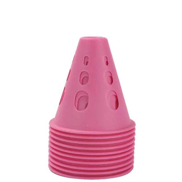 10pc marcação treinamento estrada cone solução de controle tráfego para treinamento de futebol e estádio engrossado à prova vento patinação pilha