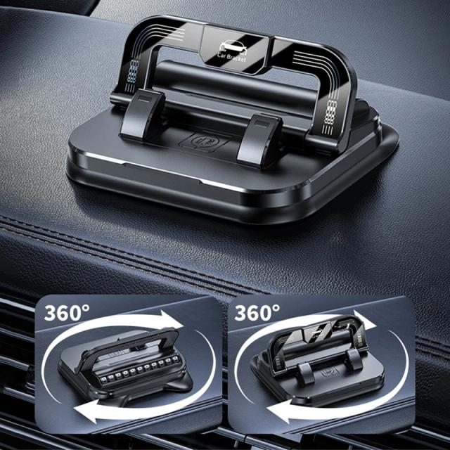 SEAMETAL Suporte para Carro Antiderrapante de Silicone para Painel Rotação 360 Graus Universal