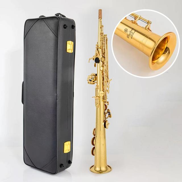 Yamaha YSS-875EX Saxofone Soprano Reto Chave de B♭ para Exame e Performance
