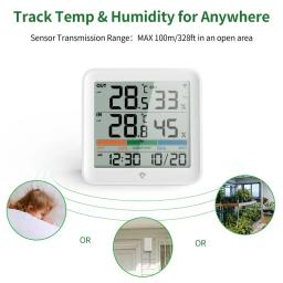 Termômetro Digital Higrômetro com Sensor Remoto para Ambiente Interno, Medidor de Temperatura e Umidade com Alta Precisão para Casa - Image 6