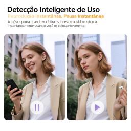 QCY MeloBuds N70 HT18 fones de ouvido sem fio híbrido adaptativo anc som de alta resolução com ldac bluetooth 6.0 carregamento sem fio 50 horas - Image 5