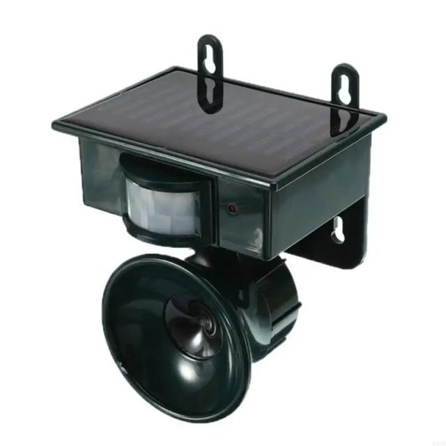 Repelente Ultrassônico Solar de Jardim - Controle de Pragas para Gatos, Cães e Pássaros