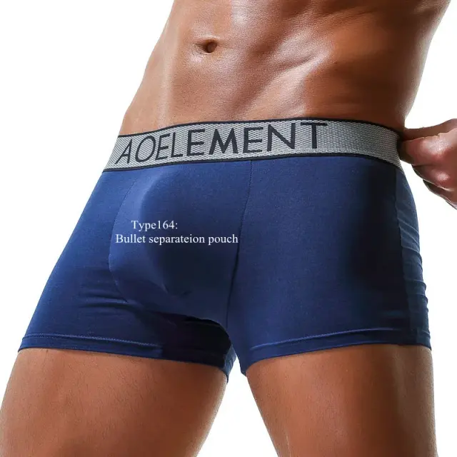 Roupa Íntima Masculina Modal Boxer Shorts Respirável com Bolsa Separadora - 1 Peça