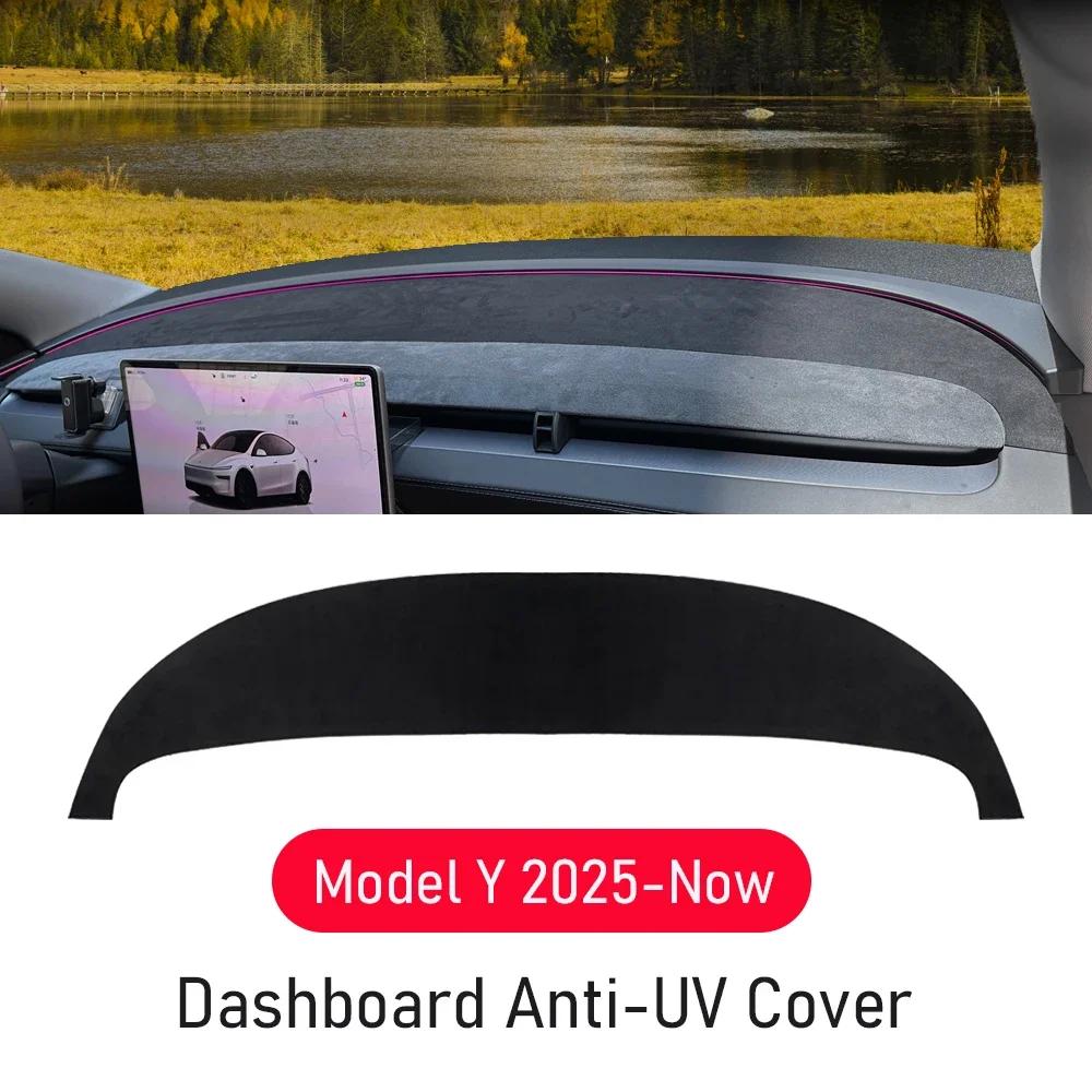 Capa Protetora Anti-UV Tesmayx para Painel do Tesla Model Y Juniper Model YL 2026 2025, Acessórios para Console Central, Tapete Protetor para Painel - Image 1
