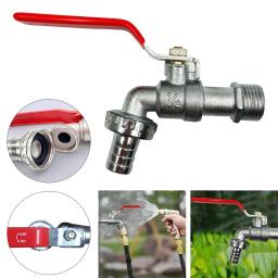 Torneira de latão para irrigação de jardim, 1/2 polegadas, tanque ibc, válvula de saída única, substituição anticongelante, acessórios para varanda ao ar livre - Image 1