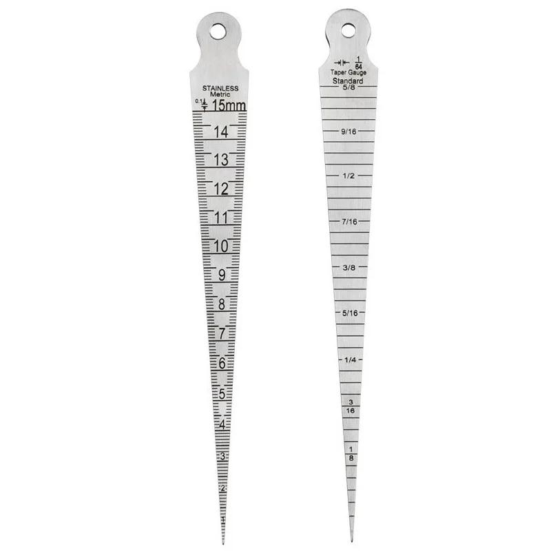 1 unidade de calibrador de folgas cônico de alta precisão com sensor em forma de cunha para aberturas de 0-15mm - Image 1