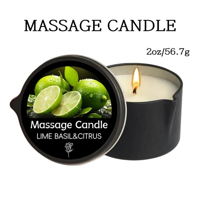 Vela de Óleo para Massagem Alívio do Estresse Hidratação Essenciais de Spa