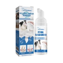 Spray Removedor de Tártaro Oral para Animais de Estimação, Limpeza Profunda, Elimina Dentes Amarelados, Combate Mau Hálito, Hálito Fresco, Clareador de Dentes, Espuma de Limpeza Oral para Animais de Estimação - Image 2