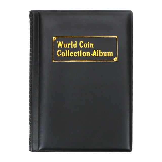 Álbum Colecionador de Moedas PVC com 120 Compartimentos para Colecionadores