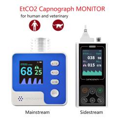 Etco2 monitor ca10m ca10s portátil end-espiratório capnógrafo monitor adaptador respiratório do paciente mainstream lateral - Image 1