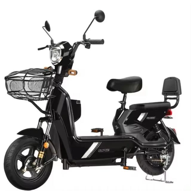 Bicicleta Elétrica Urbana 14 Polegadas 48V 350W Aço Motor de Cubo Traseiro