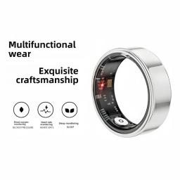 Anel Inteligente COLMI R09 2026 para Homens e Mulheres com Estojo de Carregamento, Monitor de Temperatura Corporal, Saúde e Sono para Telefone Xiaomi Samsung - Image 1