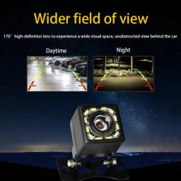 Câmera de visão traseira do carro, visão noturna, invertendo, monitor do estacionamento do carro, CT33, 8 impermeável, 170 ℃ imagem de alta definição, carro eletrônico também - Image 3