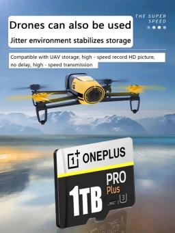 Cartão SD OnePlus 2TB de Alta Velocidade V30 A2 4K, Cartão de Memória de 512GB, 256GB, 1TB, Adaptador Micro TF SD para Smartphone/Tablet/PC - Image 5