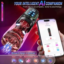 Masturbador Automático Masculino com Rotação Telescópica, Equipamento de Masturbação Vaginal, Brinquedos Sexuais para Homens, Produtos para Adultos, Masturbador com Pistão - Image 5