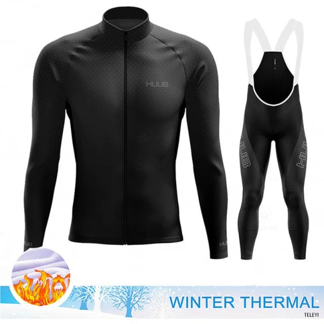 HUUB Conjunto Camisa Ciclismo Inverno RCC Roupa Esportiva Bicicleta Uniforme MTB Ciclismo Estrada Vestuário