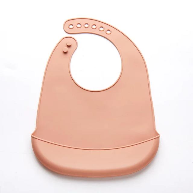 Babador de Silicone Ajustável e Impermeável para Bebês - Macio e Seguro