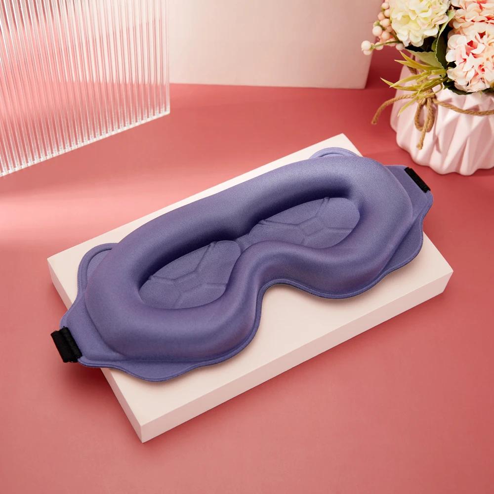 Máscara de sono 3d, auxílio para dormir, venda bloqueada, luz portátil, espuma de memória macia, máscara facial, conforto, design de três dimensões - Image 1
