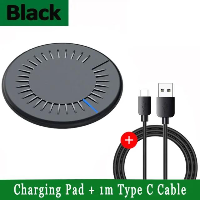 Carregador Sem Fio Rápido 100W para iPhone, Samsung, Xiaomi