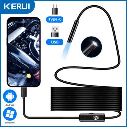 Câmera endoscópica usb tipo c android, cabo rígido de 7mm, mini câmera para pc, android, telefone, tubo de endoscópio tipo c, inspeção - Image 2