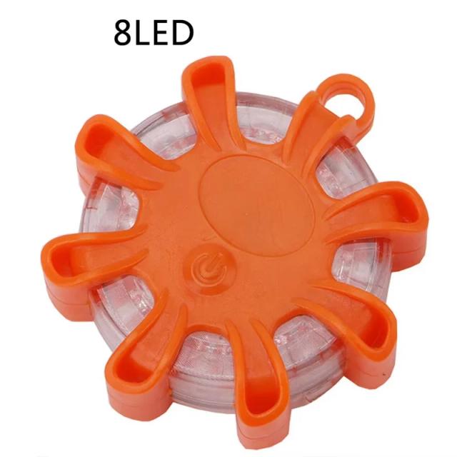 8 LED Luzes de Emergência para Estrada Beacon Disco Piscante Kit de Sinalização Magnética
