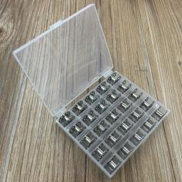 25 pçs/set bobinas vazias máquina de costura caixa de armazenamento de plástico para carretéis de máquina de costura com caixa de armazenamento de linha ferramentas de costura - Image 3