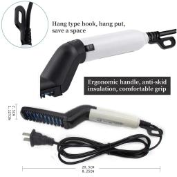 Aparelhos de estilo de cabelo escova alisadora de barba rápida elétrica alisamento de cabelo escova de calor pente de massagem mágica para homens - Image 5