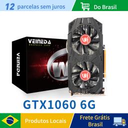 Veineda-placa gráfica gtx 1060, 6g, 1506mhz, 192bit, gddr5, 1050ti, gtx960, 4gb - Image 1