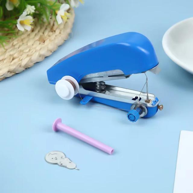 Máquina de Costura Portátil para Viagem, Ferramenta de Costura Manual Mini para Tecidos e DIY em Casa