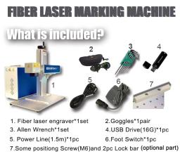 Máquina de Marcação a Laser de Fibra JPT de 100W Mopa, Fonte de Laser de Fibra 300*300MM, Venda Quente, Direto da Fábrica na China. - Image 5