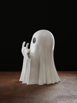 Estátua de Fantasma com Dedo do Meio, 7,5cm, Decoração de Fantasma Aterrorizante, Pequena Estátua de Fantasma para Halloween - Image 4