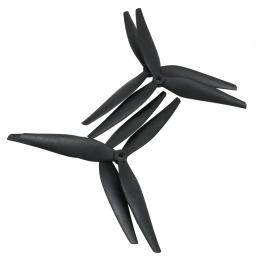 Hélice hqprop de 2 pares, 10x5x3 9x5x3 1050 9050 10 polegadas 9 polegadas 3 lâminas, hélice de nylon reforçada com carbono preto para drone rc fpv - Image 2