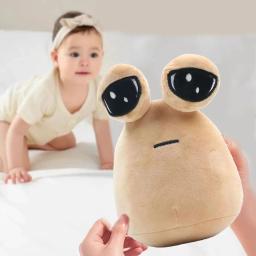 Meu animal de estimação alienígena pou brinquedos de pelúcia anime jogo o maw pou boneca kawaii dos desenhos animados macio recheado travesseiro crianças aniversário natal gif - Image 4