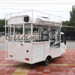 Carrinho elétrico de três rodas para lanches, café da manhã, fast food, comida, carrinho de refeições, carrinho móvel de vegetais cozidos e comida preparada - Image 4