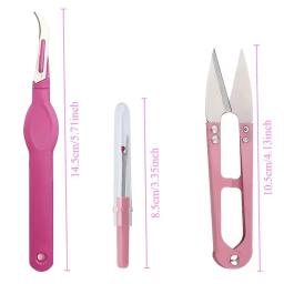 Kit de remoção de costura e removedor de linha, cortador de ponto de costura, ferramenta de corte e tesoura de corte de costura para remoção de linha - Image 2