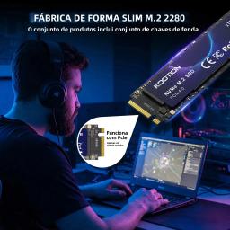 KOOTION M2 NVMe SSD 1TB Gen4 7200 MB/s PCIe4.0x4 M.2 NVMe SSD Drive com dissipador de calor Unidade de estado sólido interna para PS5 Laptop PC - Image 6