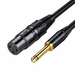 Cabo de áudio fêmea 6.5mm para xlr 6.35 grande dois núcleos xlr microfone balanceado misturador alto-falante áudio 0.5m 1m 1.5m 2m 3m 5m - Image 5