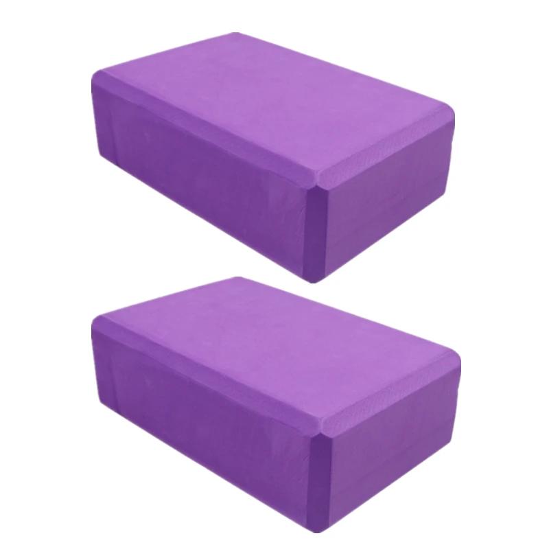 Conjunto de 2 blocos de ioga – feitos de espuma de alta densidade, leves, de suporte e sem odores – Equipamento de ioga essencial para mulheres, academia - Image 1