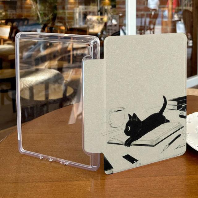 Capa traseira acrílica Kindle com alça de mão Skinny para Paperwhite e Basic