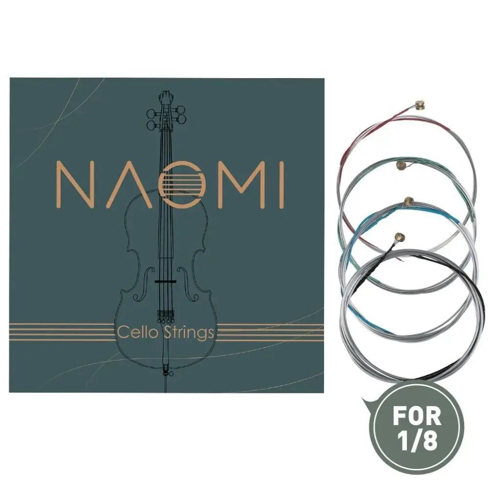 1 conjunto 4/4 3/4 1/2 1/4 1/8 cordas de violino naomi g d a & e cordas de níquel cordas de violino substituição corda de violino